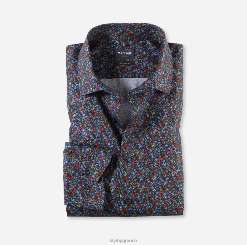 OLYMP luxor μοντέρνα εφαρμογή, επαγγελματικό πουκάμισο, global kent, κόκκινο H240R1092 είδη ένδυσης
