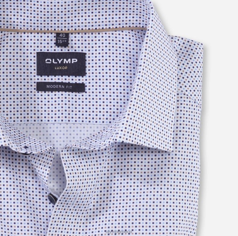 OLYMP luxor μοντέρνα εφαρμογή, επαγγελματικό πουκάμισο, global kent, φυσικό H240R1115 είδη ένδυσης
