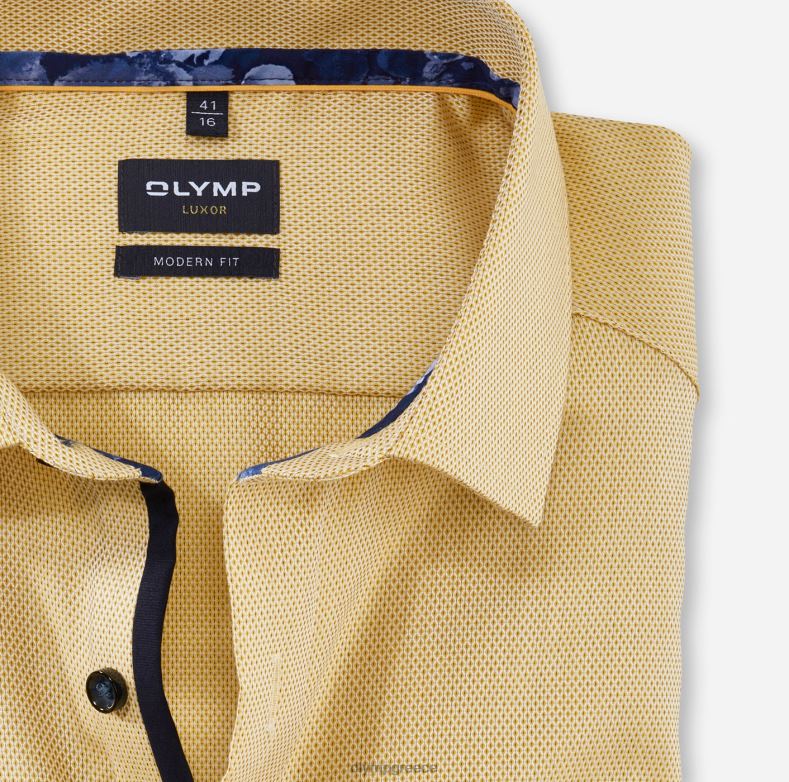 OLYMP luxor μοντέρνα εφαρμογή, επαγγελματικό πουκάμισο, global kent, κίτρινο H240R1209 είδη ένδυσης