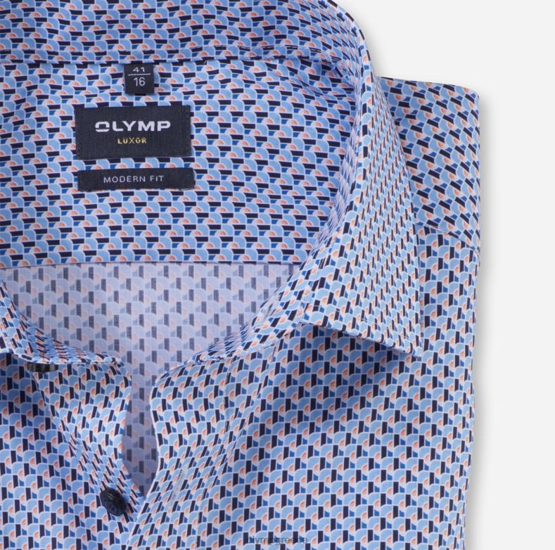 OLYMP luxor μοντέρνα εφαρμογή, επαγγελματικό πουκάμισο, global kent, πορτοκαλί H240R1219 είδη ένδυσης