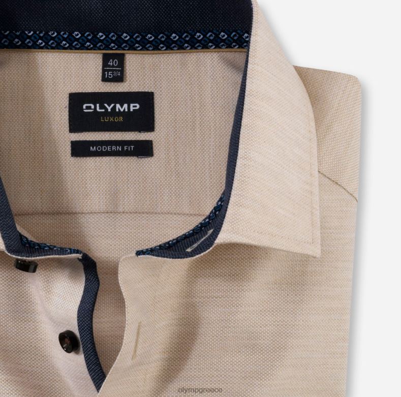 OLYMP luxor μοντέρνα εφαρμογή, επαγγελματικό πουκάμισο, global kent, φυσικό H240R1264 είδη ένδυσης