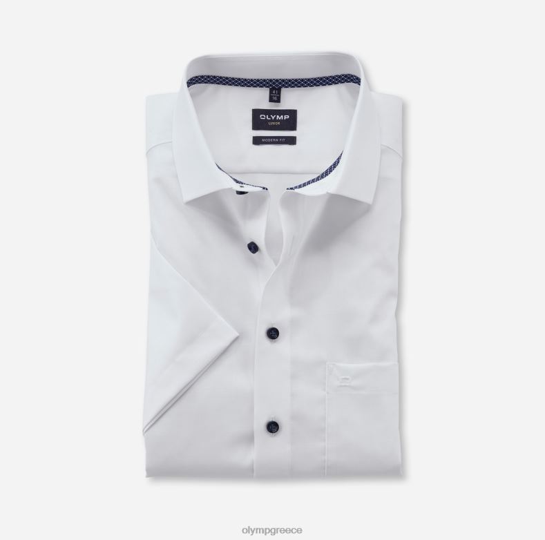 OLYMP luxor μοντέρνα εφαρμογή, επαγγελματικό πουκάμισο, global kent, λευκό H240R1272 είδη ένδυσης