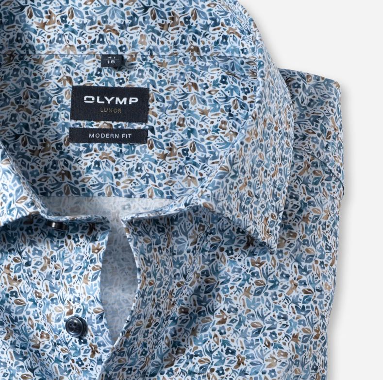OLYMP luxor μοντέρνα εφαρμογή, επαγγελματικό πουκάμισο, global kent, φυσικό H240R1289 είδη ένδυσης