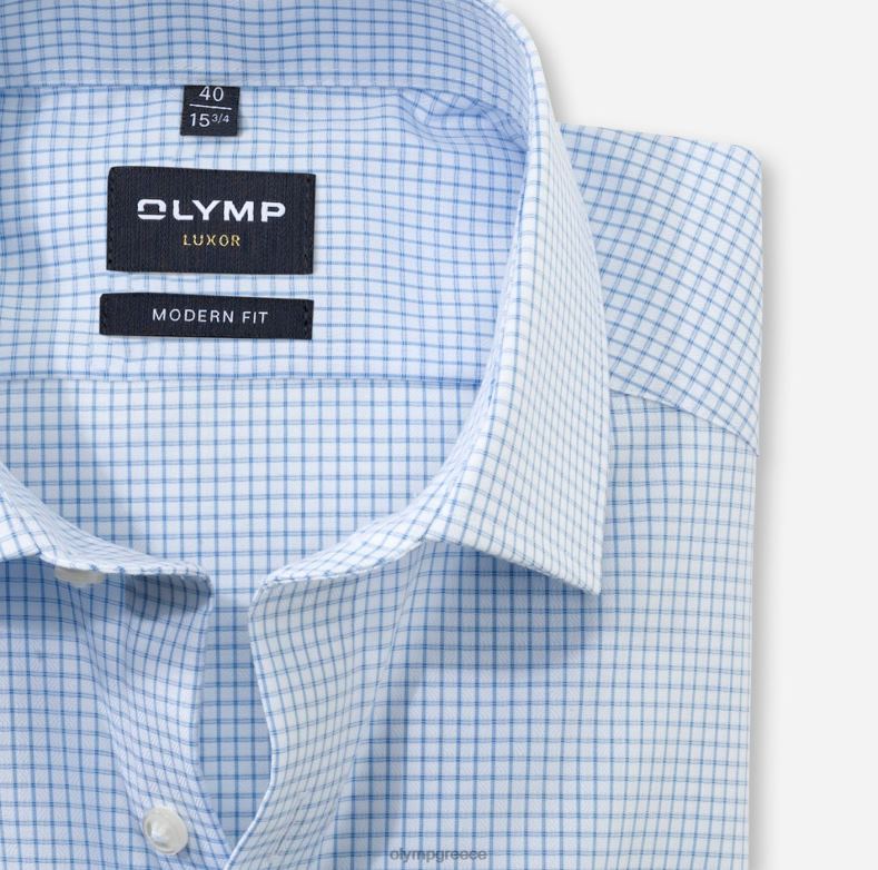 OLYMP luxor μοντέρνα εφαρμογή, επαγγελματικό πουκάμισο, global kent, bleu H240R1023 είδη ένδυσης