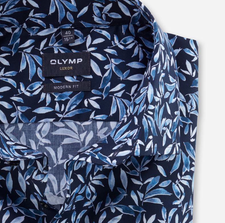 OLYMP luxor μοντέρνα εφαρμογή, επαγγελματικό πουκάμισο, global kent, bleu H240R1121 είδη ένδυσης