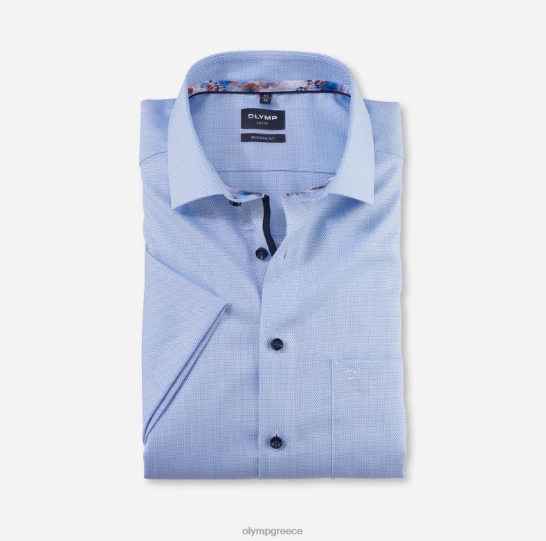 OLYMP luxor μοντέρνα εφαρμογή, επαγγελματικό πουκάμισο, global kent, bleu H240R1227 είδη ένδυσης