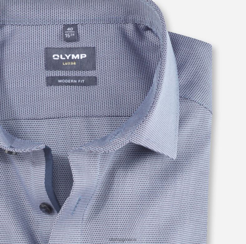 OLYMP luxor μοντέρνα εφαρμογή, επαγγελματικό πουκάμισο, global kent, bleu H240R1243 είδη ένδυσης