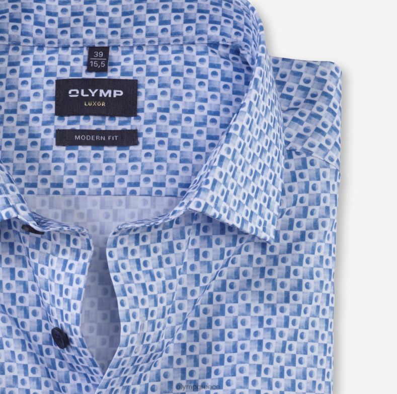 OLYMP luxor μοντέρνα εφαρμογή, επαγγελματικό πουκάμισο, global kent, bleu H240R1271 είδη ένδυσης