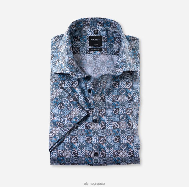 OLYMP luxor μοντέρνα εφαρμογή, επαγγελματικό πουκάμισο, global kent, bleu H240R1361 είδη ένδυσης