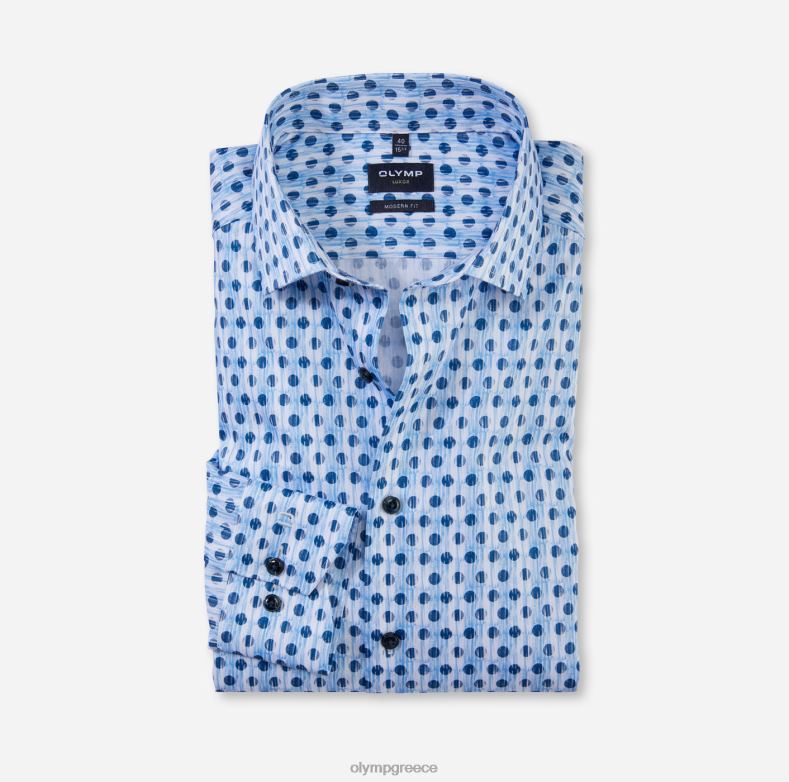 OLYMP luxor μοντέρνα εφαρμογή, επαγγελματικό πουκάμισο, global kent, bleu H240R948 είδη ένδυσης