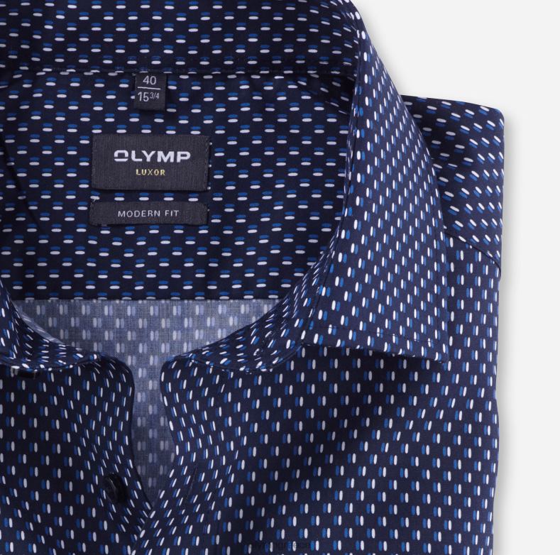 OLYMP luxor μοντέρνα εφαρμογή, επαγγελματικό πουκάμισο, έξτρα κοντό μανίκι, global kent, royal H240R1461 είδη ένδυσης