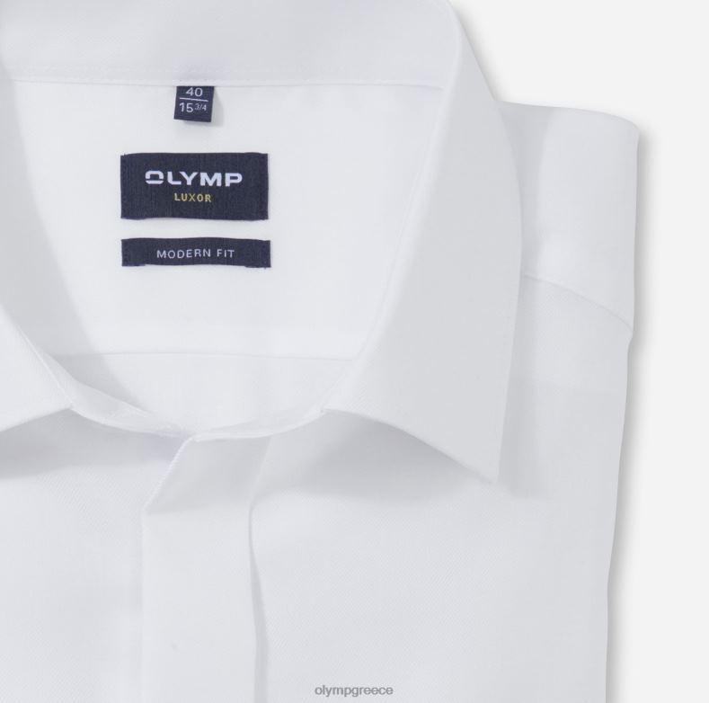 OLYMP luxor μοντέρνα εφαρμογή, επαγγελματικό πουκάμισο, νέο kent, λευκό H240R1372 είδη ένδυσης