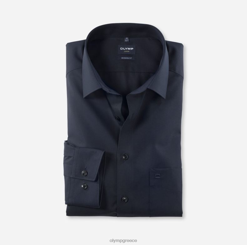 OLYMP luxor μοντέρνα εφαρμογή, επαγγελματικό πουκάμισο, new kent, indigo H240R1394 είδη ένδυσης