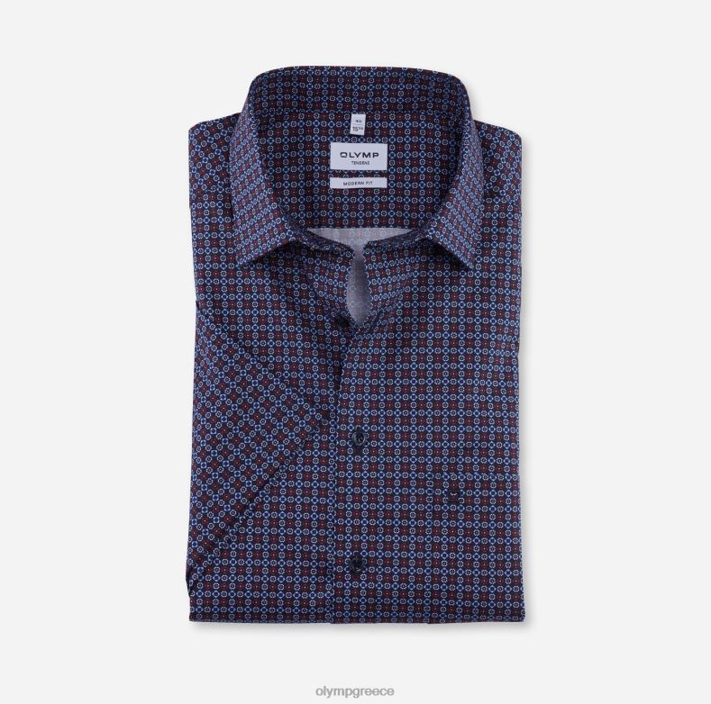 OLYMP tendenz μοντέρνα εφαρμογή, επαγγελματικό πουκάμισο, νέο kent, κόκκινο H240R1715 είδη ένδυσης