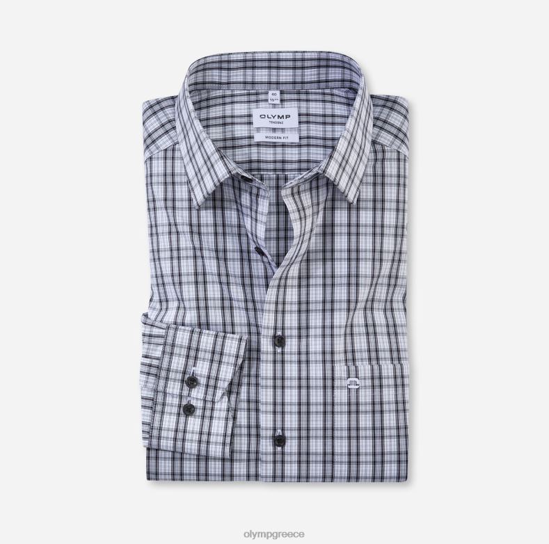 OLYMP tendenz μοντέρνα εφαρμογή, επαγγελματικό πουκάμισο, νέο kent, μαύρο H240R1721 είδη ένδυσης