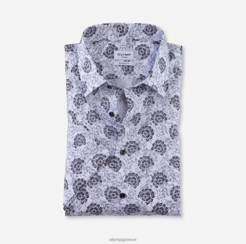 OLYMP tendenz μοντέρνα εφαρμογή, επαγγελματικό πουκάμισο, new kent, ασημί γκρι H240R1728 είδη ένδυσης