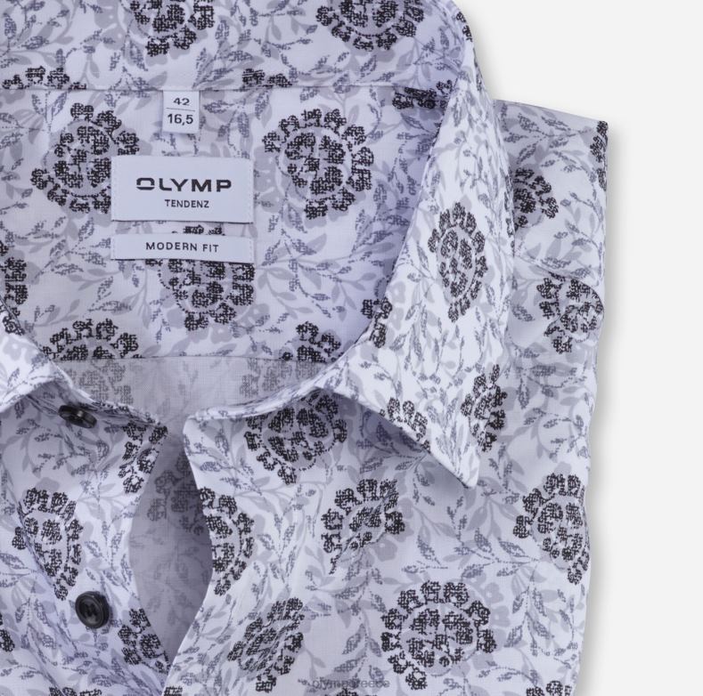 OLYMP tendenz μοντέρνα εφαρμογή, επαγγελματικό πουκάμισο, new kent, ασημί γκρι H240R1728 είδη ένδυσης
