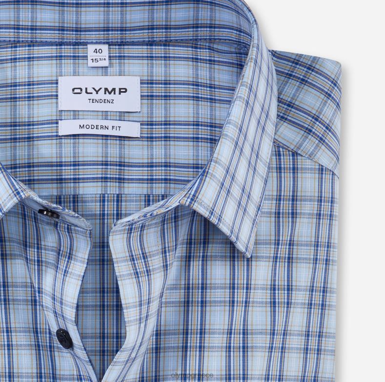 OLYMP tendenz μοντέρνα εφαρμογή, επαγγελματικό πουκάμισο, new kent, bleu H240R1727 είδη ένδυσης