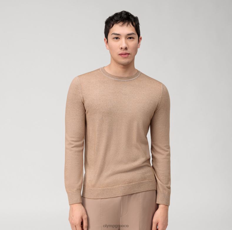 OLYMP casual πλεκτό πουλόβερ, μπεζ H240R1772 είδη ένδυσης