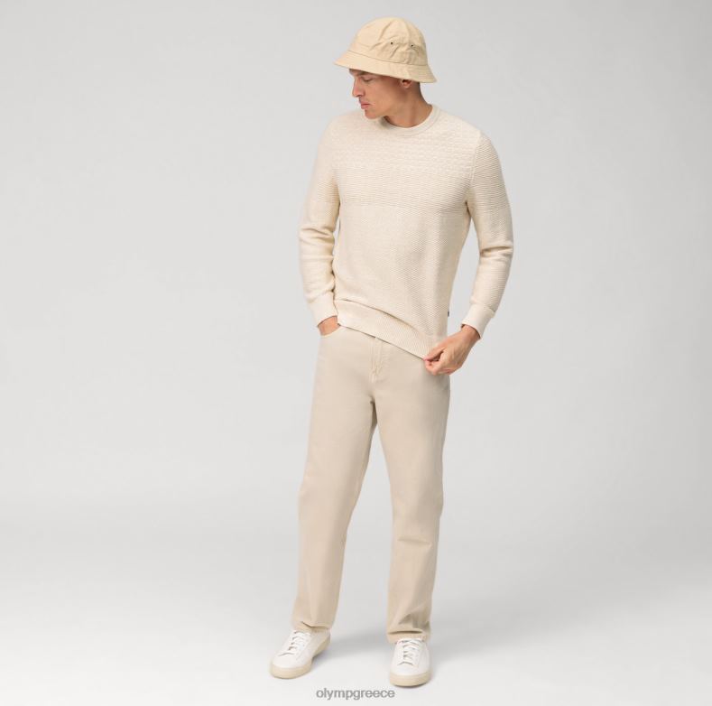 OLYMP casual πλεκτό πουλόβερ, εκρού H240R1774 είδη ένδυσης
