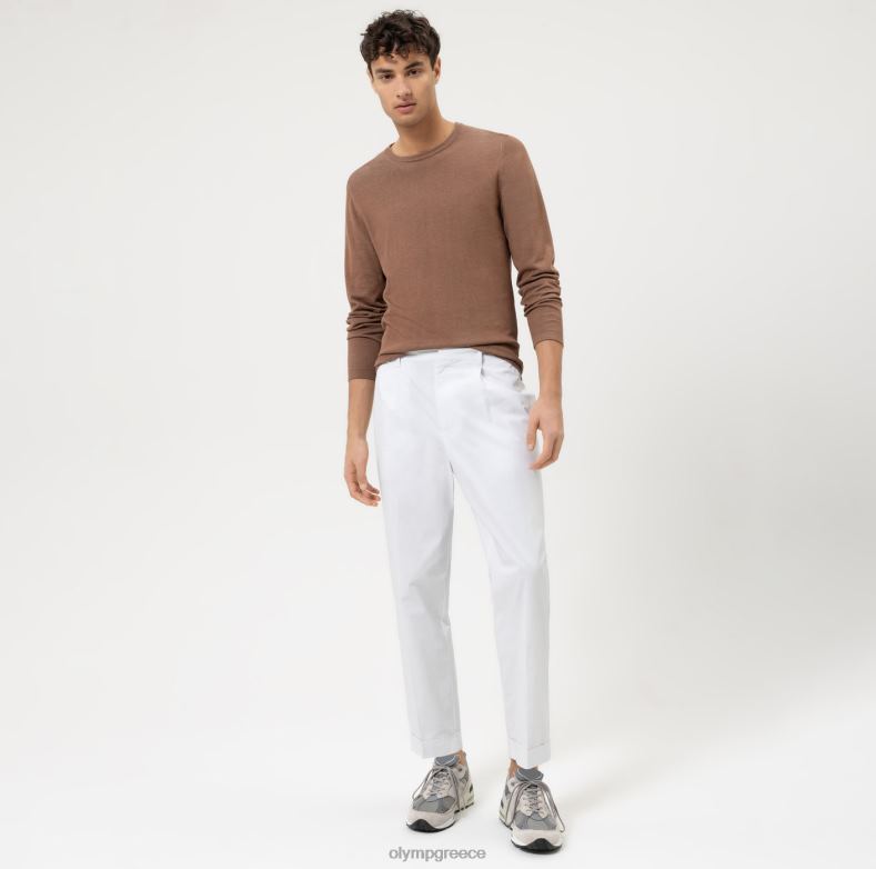 OLYMP casual πλεκτό πουλόβερ, καφέ H240R1777 είδη ένδυσης