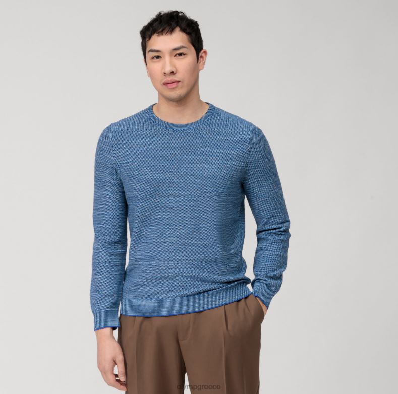 OLYMP casual πλεκτό πουλόβερ, μπλε Νυρεμβέργης H240R1786 είδη ένδυσης