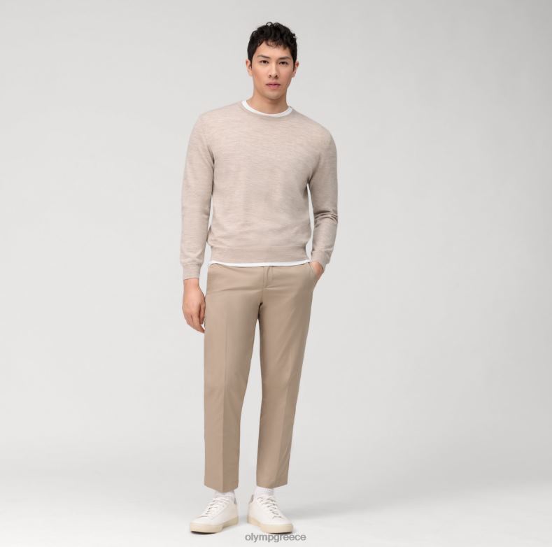 OLYMP casual πλεκτό πουλόβερ, ανοιχτό μπεζ H240R1792 είδη ένδυσης
