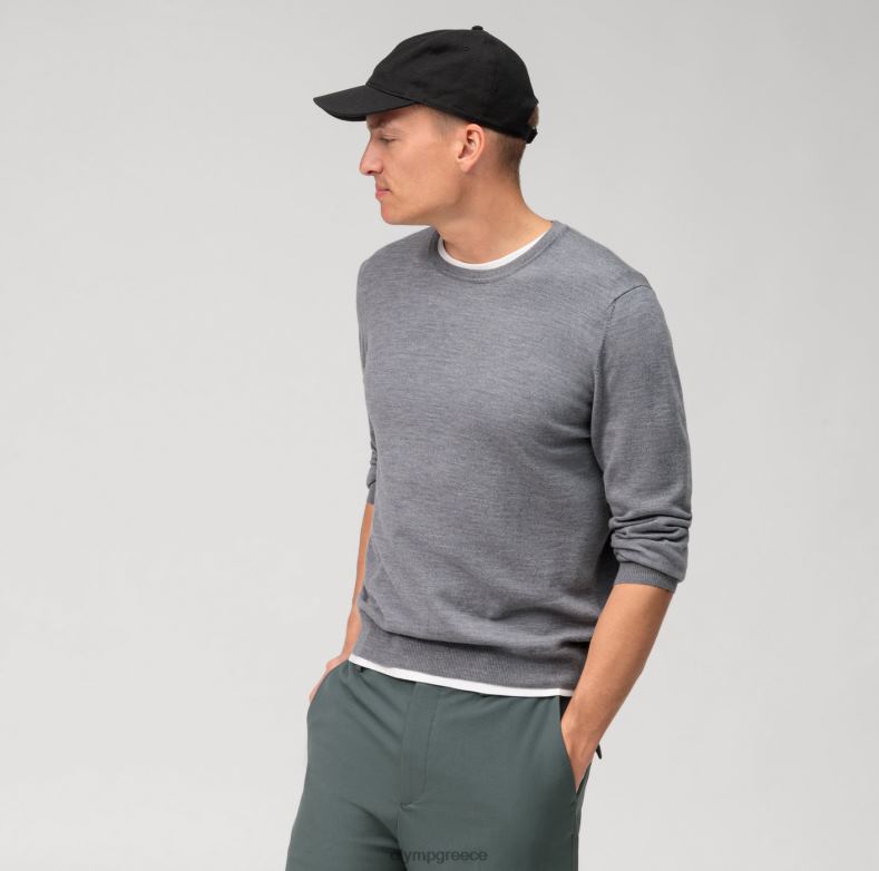 OLYMP casual πλεκτό πουλόβερ, ασημί γκρι H240R1808 είδη ένδυσης