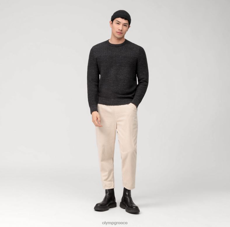 OLYMP casual πλεκτό πουλόβερ, ανθρακί H240R1820 είδη ένδυσης