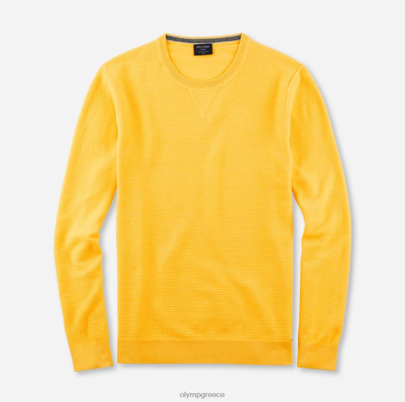OLYMP casual πλεκτό πουλόβερ, κίτρινο H240R1822 είδη ένδυσης