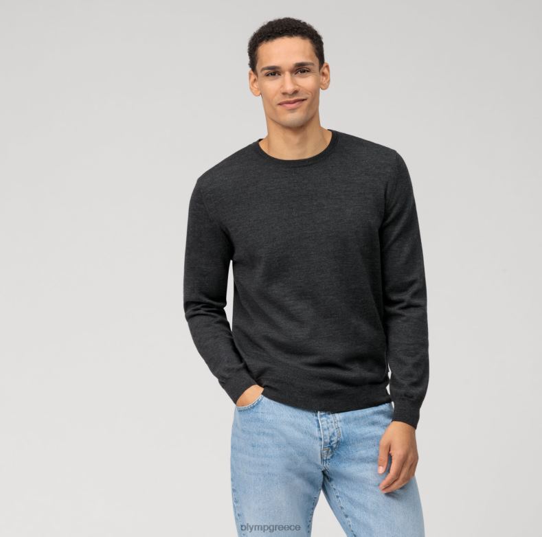 OLYMP casual πλεκτό πουλόβερ, γραφίτης H240R1827 είδη ένδυσης