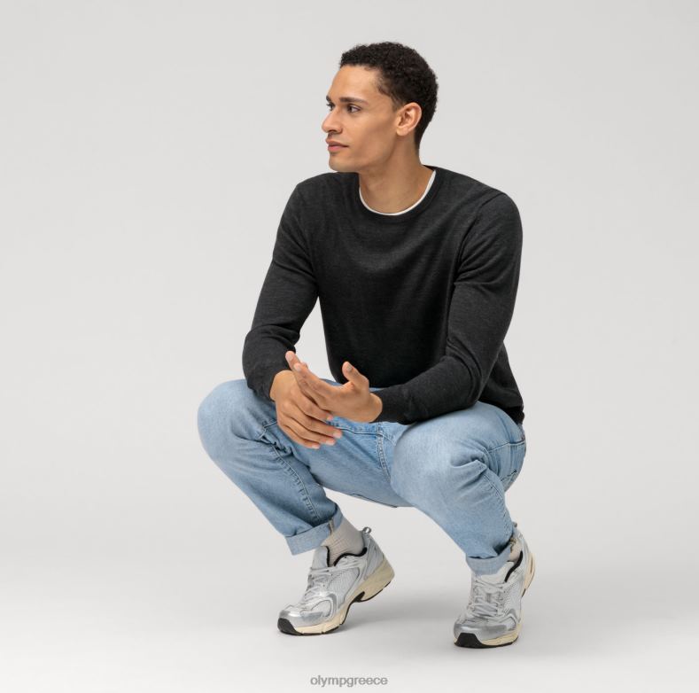 OLYMP casual πλεκτό πουλόβερ, γραφίτης H240R1827 είδη ένδυσης