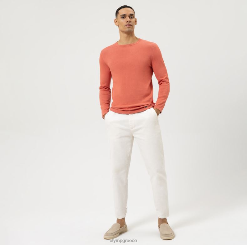 OLYMP casual πλεκτό πουλόβερ, κόκκινο H240R1835 είδη ένδυσης