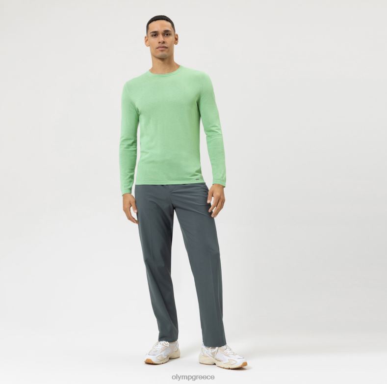 OLYMP casual πλεκτό πουλόβερ, ανοιχτό πράσινο H240R1839 είδη ένδυσης