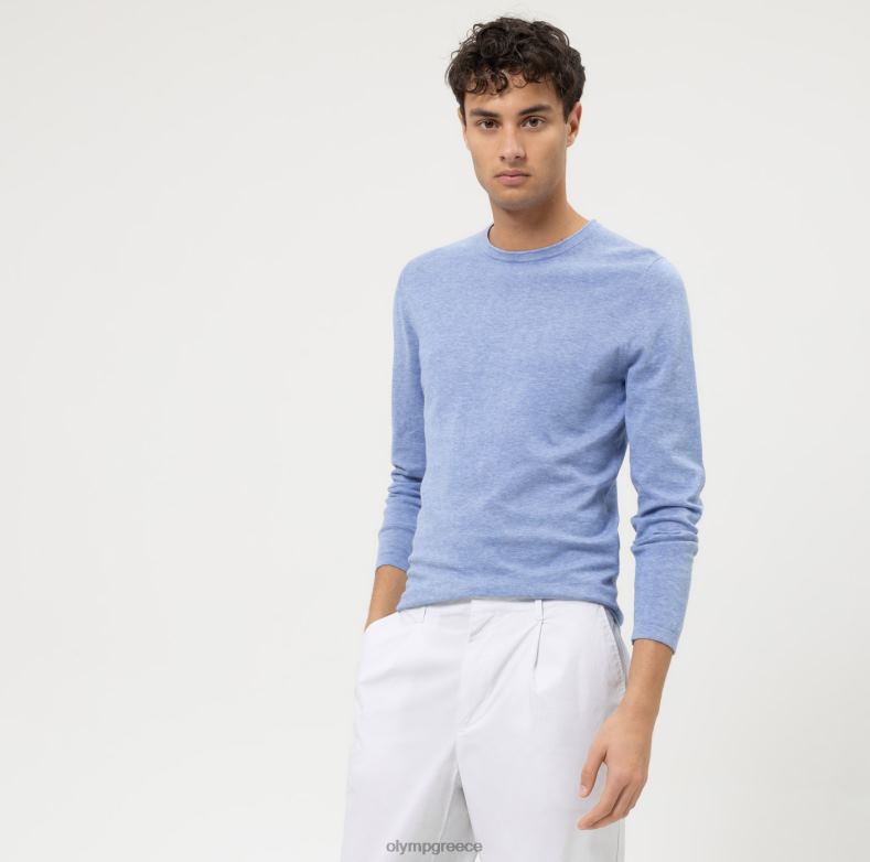 OLYMP casual πλεκτά πουλόβερ, ουρανός H240R1853 είδη ένδυσης