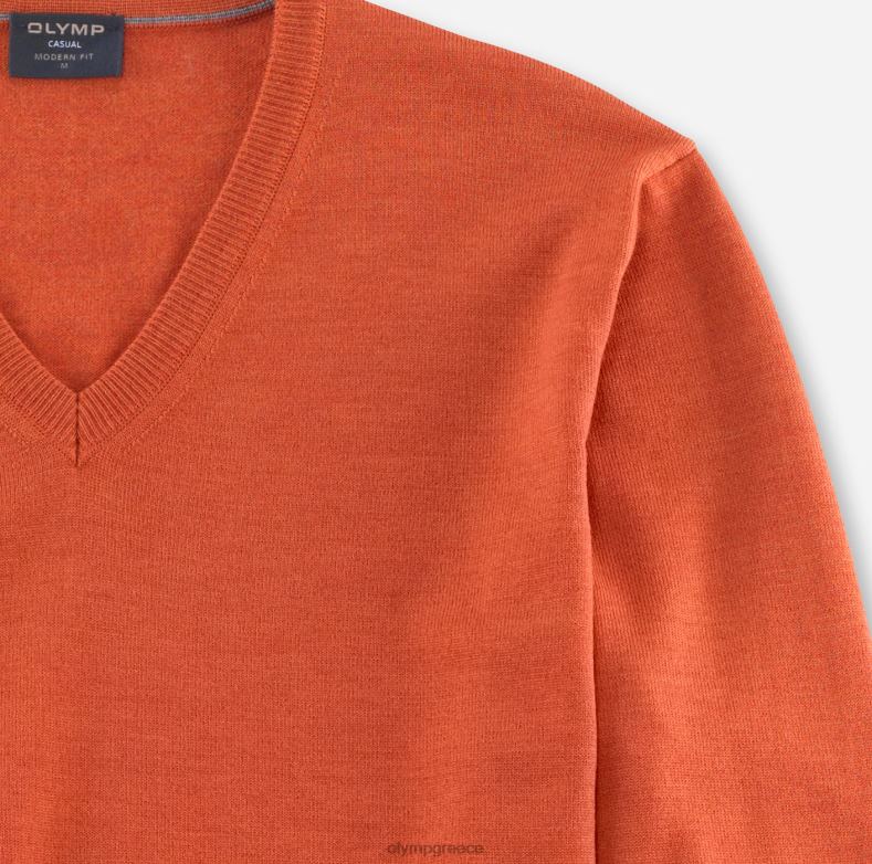 OLYMP casual πλεκτό πουλόβερ, σκουριά H240R1859 είδη ένδυσης