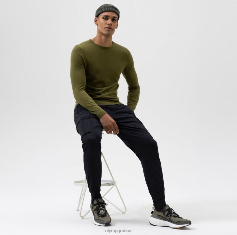 OLYMP casual πλεκτό πουλόβερ, ελιά H240R1876 είδη ένδυσης