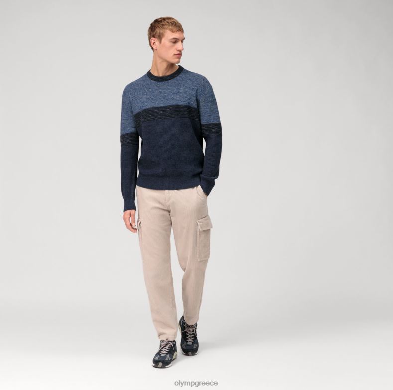 OLYMP casual πλεκτό πουλόβερ, marine H240R1784 είδη ένδυσης