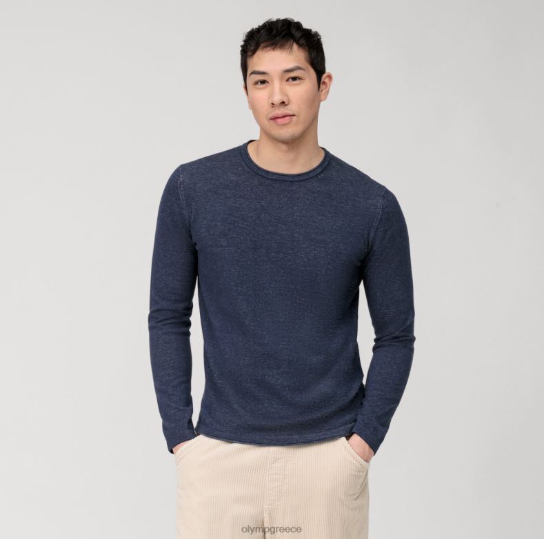 OLYMP casual πλεκτό πουλόβερ, marine H240R1797 είδη ένδυσης