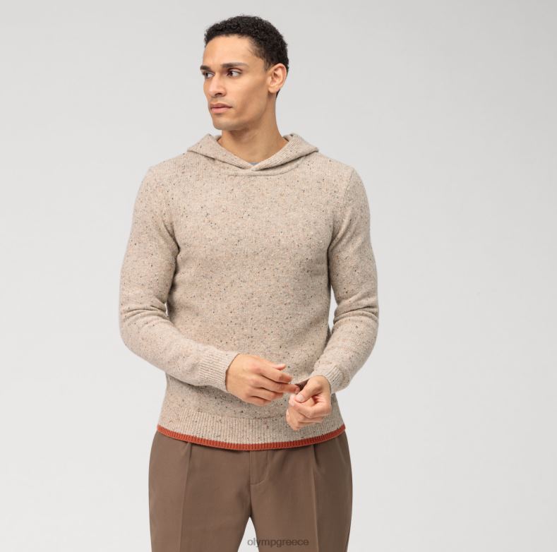 OLYMP casual πλεκτό φούτερ, μπεζ H240R1906 είδη ένδυσης