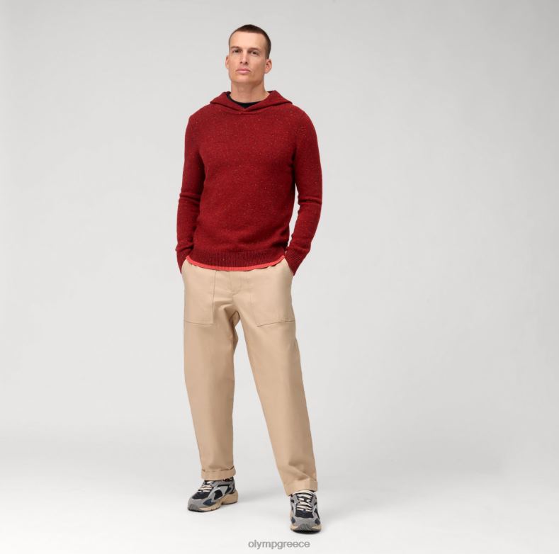 OLYMP casual πλεκτό φούτερ, μπορντό H240R1912 είδη ένδυσης