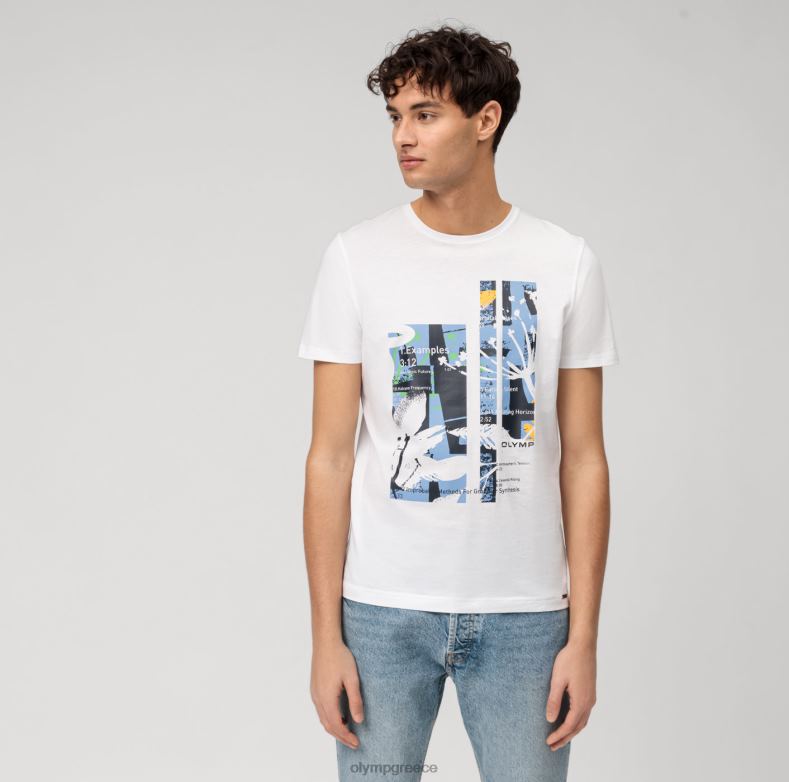 OLYMP Επίπεδο πέντε casual body fit, t-shirt, λευκό H240R1990 είδη ένδυσης