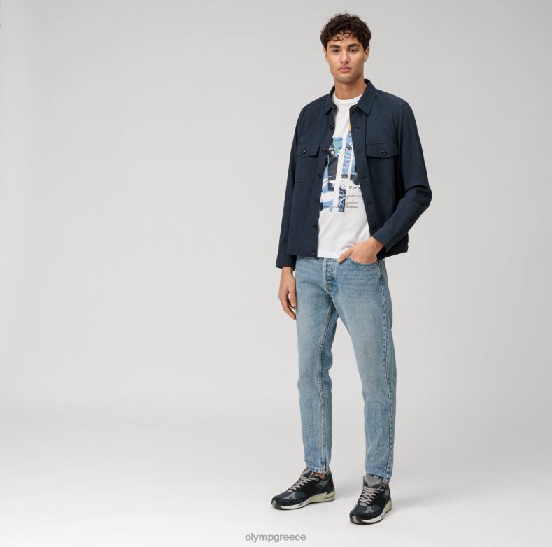 OLYMP Επίπεδο πέντε casual body fit, t-shirt, λευκό H240R1990 είδη ένδυσης