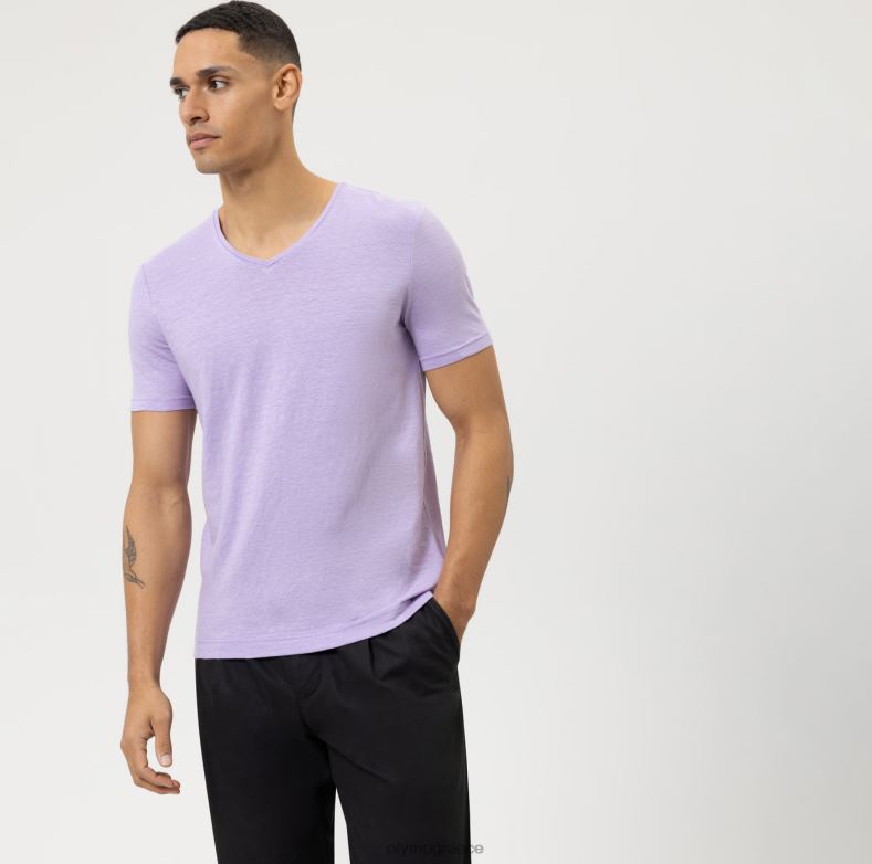OLYMP Επίπεδο πέντε casual body fit, t-shirt, λιλά H240R2005 είδη ένδυσης