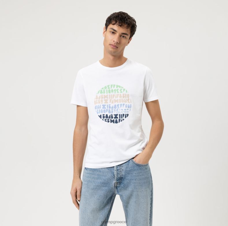 OLYMP Επίπεδο πέντε casual body fit, t-shirt, λευκό H240R2051 είδη ένδυσης