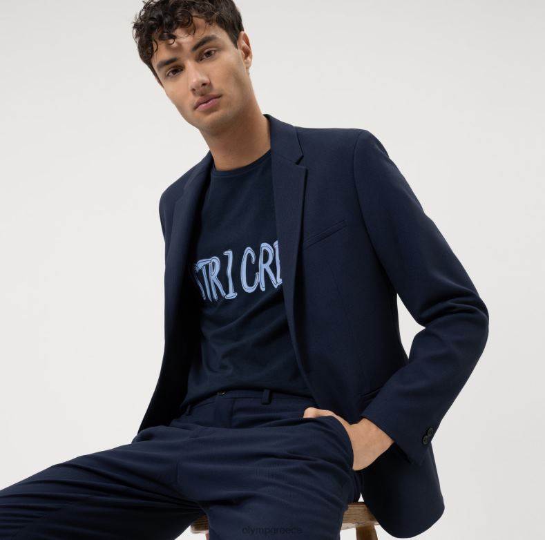 OLYMP Επίπεδο πέντε casual fit body, t-shirt, marine H240R1989 είδη ένδυσης