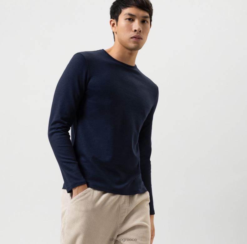 OLYMP Επίπεδο πέντε casual fit body, t-shirt, marine H240R2059 είδη ένδυσης