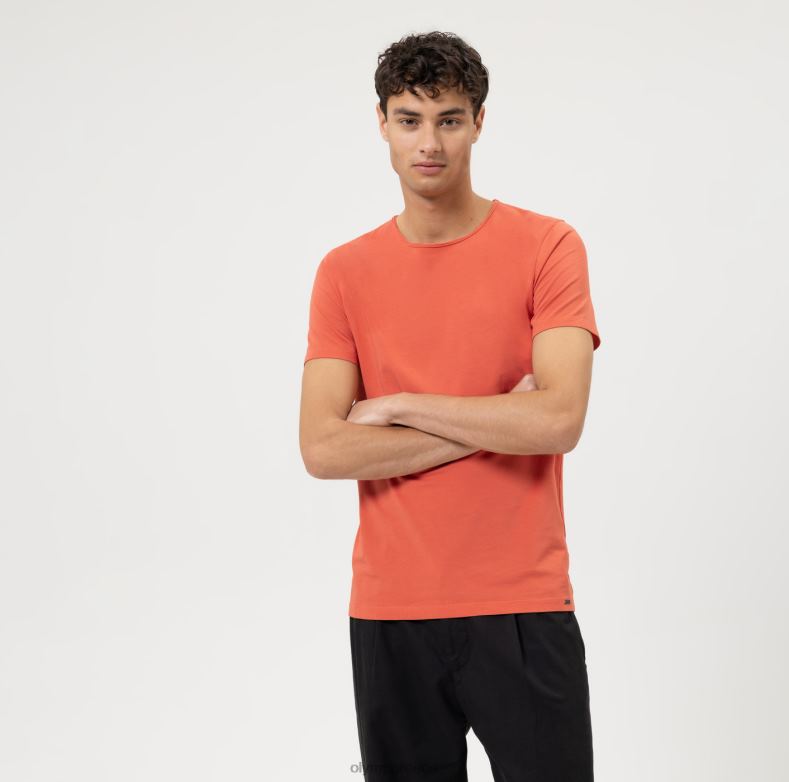 OLYMP Επίπεδο πέντε casual fit body, t-shirt, sienna H240R1992 είδη ένδυσης
