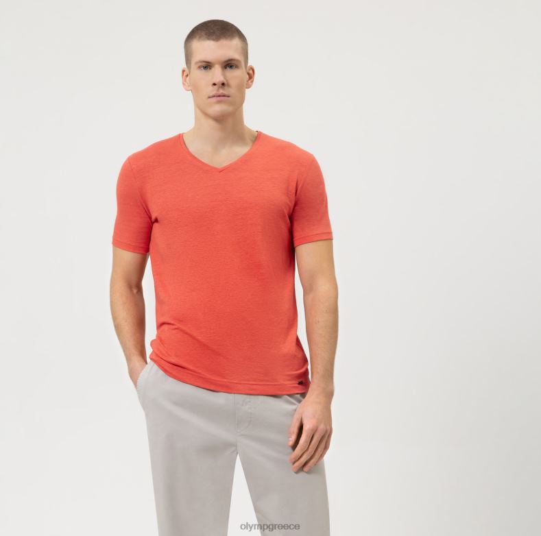 OLYMP Επίπεδο πέντε casual fit body, t-shirt, sienna H240R1994 είδη ένδυσης