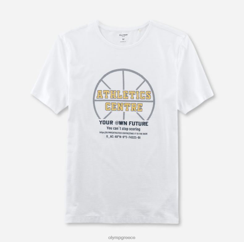 OLYMP casual μοντέρνα εφαρμογή, t-shirt, λευκό H240R1997 είδη ένδυσης